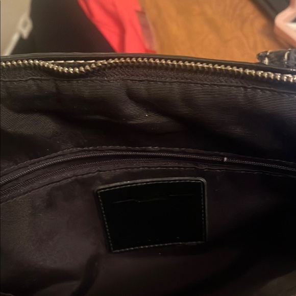 Coach Black and Brown Signature Tote with Leather Trim - Picture 7 of 15